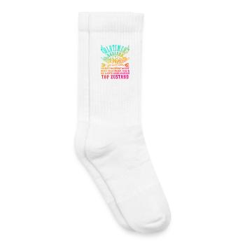 60e anniversaire Décoration 60 ans 1965 Cadeau drôle - Chaussettes de tennis bio enfant - blanc - Droite
