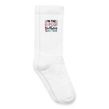 I'm The K-Pop Birthday Best Friend - Kinder Tennissocken - Weiß - Rechts
