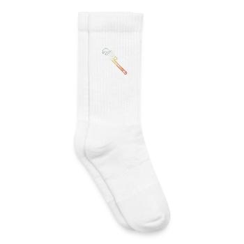 Water Pipe Wrench Retro Look - Kids Tennis Socks - white - Right