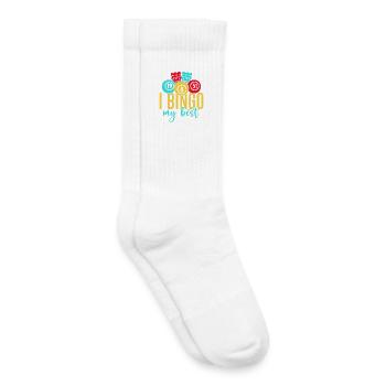 Bingo Game I Bingo My Best Bingo - Kids Tennis Socks - white - Right