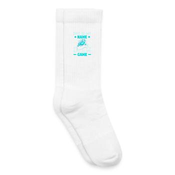 Anesthésiste Papa Mon nom est Anesthésie - Chaussettes de tennis bio enfant - blanc - Droite