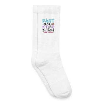 Membre de l’équipe des filles d’anniversaire K-Pop - Chaussettes de tennis bio enfant - blanc - Droite