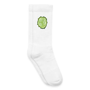 Gurke - Kinder Tennissocken - Weiß - Rechts