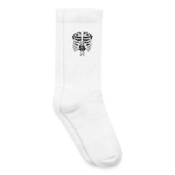 Motorradmechaniker für Ribcage Circuit Motor - Kinder Tennissocken - Weiß - Rechts