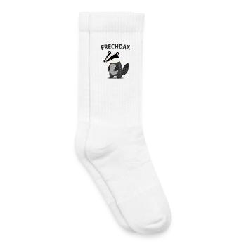 Frechdax Lustiger Dachs Wortspiel - Kinder Tennissocken - Weiß - Rechts