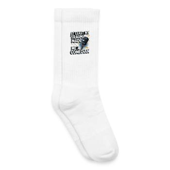Au moins, mon traumatisme a fait de moi un comédien - Chaussettes de tennis bio enfant - blanc - Droite