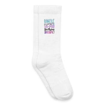 Uncle Of The K Pop Birthday Girl - Kids Tennis Socks - white - Right
