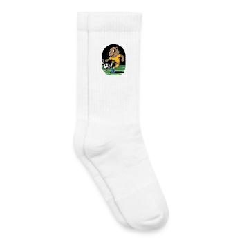 Funny Football Rodent Mascot Animal - Kids Tennis Socks - white - Right