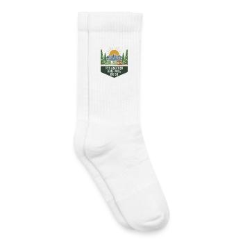 Wandern Camping Trekking Draußen Natur Berg - Kinder Tennissocken - Weiß - Rechts