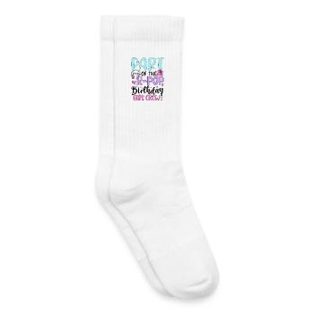 Part Of The K Pop Birthday Girl Crew - Kids Tennis Socks - white - Right