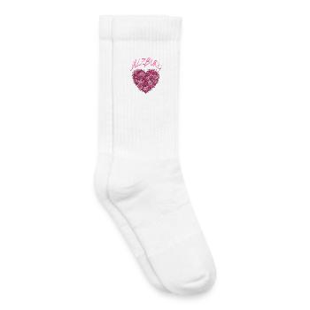 Salzburg Heart Roses – Romantic Austria Desi - Kids Tennis Socks - white - Right