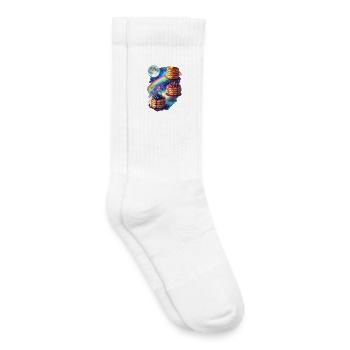Cosmic Pancakes Galaxy - Kids Tennis Socks - white - Right
