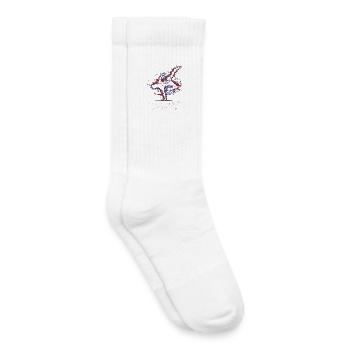 Breakdance B-Boy Danse de rue Hip Hop - Chaussettes de tennis bio enfant - blanc - Droite