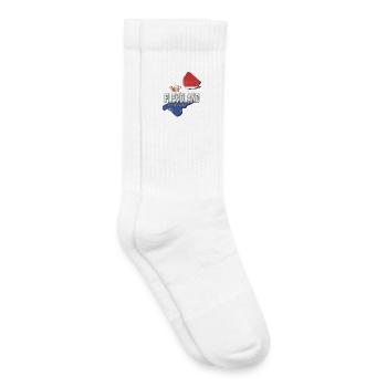 Flevoland Niederlande Retro Landkarte Holland - Kinder Tennissocken - Weiß - Rechts