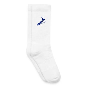 Karte mit der Flagge Neuseelands - Kinder Tennissocken - Weiß - Rechts