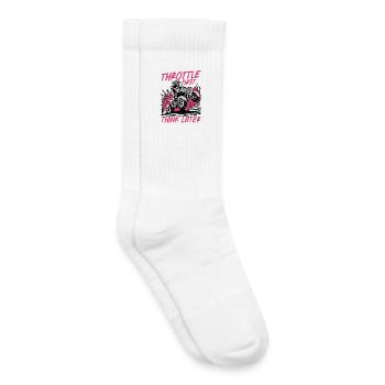 Quad ATV Femme Fille Quad Quad - Chaussettes de tennis bio enfant - blanc - Droite