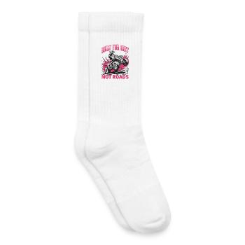 Quad ATV Femme Fille Quad Quad - Chaussettes de tennis bio enfant - blanc - Droite