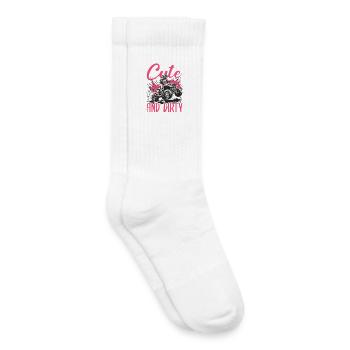 Quad ATV Femme Fille Quad Quad - Chaussettes de tennis bio enfant - blanc - Droite