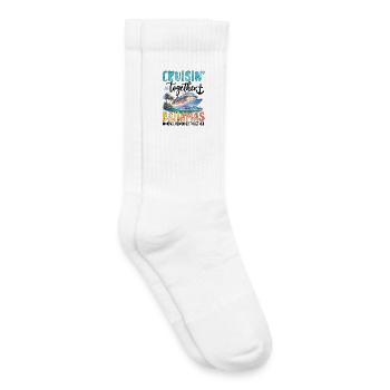 Croisière ensemble aux Bahamas - Chaussettes de tennis bio enfant - blanc - Droite