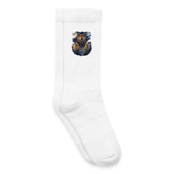 Shiba Inu Zwei Monde - Kinder Tennissocken - Weiß - Rechts