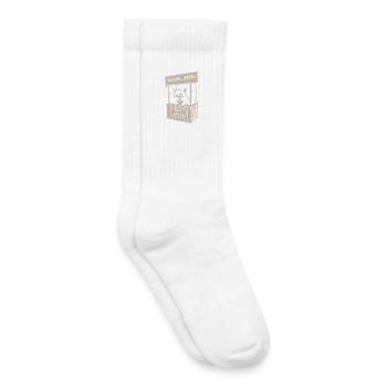 Cat stand in the Hissing Booth - Kids Tennis Socks - white - Right