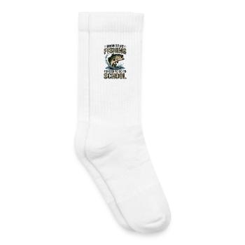 Angeln Angler Junge Fischen Angel Spruch Kinder - Kinder Tennissocken - Weiß - Rechts