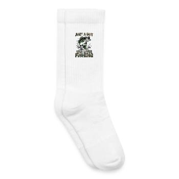 Angeln Angler Junge Fischen Angel Spruch Kinder - Kinder Tennissocken - Weiß - Rechts