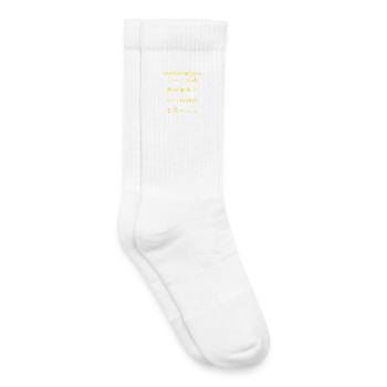 Panneaux d’avertissement automobiles - Chaussettes de tennis bio enfant - blanc - Droite