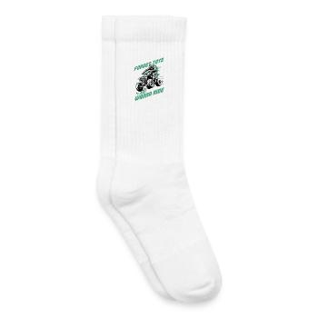 Quad ATV Boy Men Four Wheeler - Kids Tennis Socks - white - Right