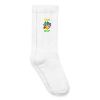 flower power - Kids Tennis Socks - white - Right