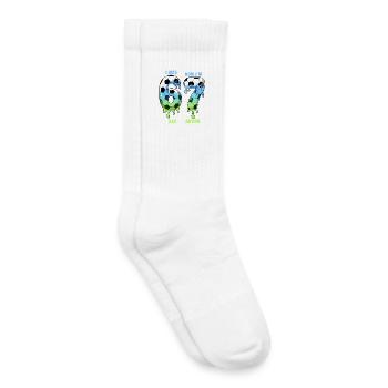 7th Birthday Soccer Shirt I was 6 Now Im 7 years - Chaussettes de tennis bio enfant - blanc - Droite