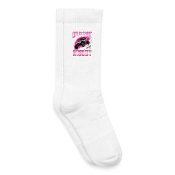 UTV Off Road Girl Woman 4 Wheeler Side by side - Kids Tennis Socks - white - Right