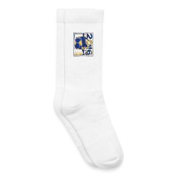 Fußball 2016 Limited Edition Spieler Design - Kinder Tennissocken - Weiß - Rechts