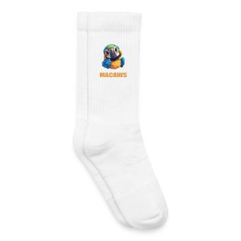 L’ère de l’ara - Chaussettes de tennis bio enfant - blanc - Droite