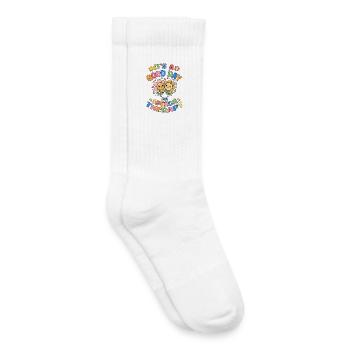 SLP It's A Good Day For Speech Therapy - Kids Tennis Socks - white - Right
