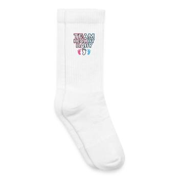 Team Healthy Baby Fußabdruck Design - Kinder Tennissocken - Weiß - Rechts