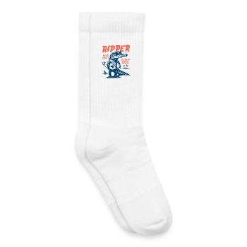 Ripper Surfer Croc Gold Coast Australia - Kids Tennis Socks - white - Right