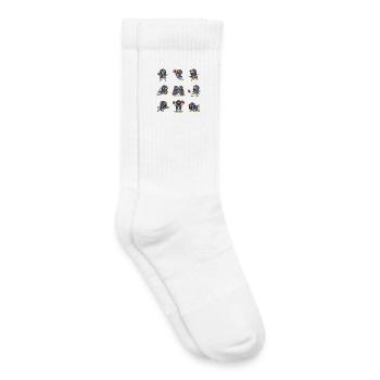 Touchdown du joueur de football Sweet Pug - Chaussettes de tennis bio enfant - blanc - Droite