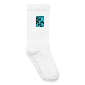 Boombox Laut 85 Neon Retro - Kinder Tennissocken - Weiß - Rechts