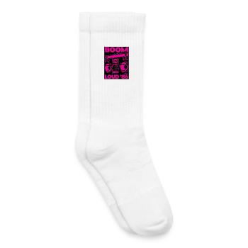 Boom Loud '86 Boombox Neon - Kinder Tennissocken - Weiß - Rechts