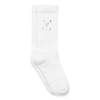 Eis Kreuz Kinder Eiskrem  - Kinder Tennissocken - Weiß - Rechts