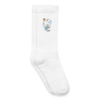 Zebra - Kinder Tennissocken - Weiß - Rechts