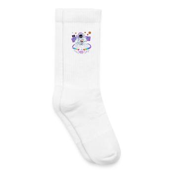T-shirt DJ Astronaute - Chaussettes de tennis bio enfant - blanc - Droite