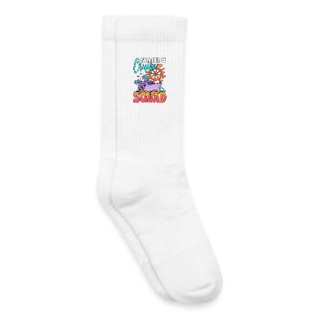 Croisière Galentines Cruise Squad Croisière Voyage en famille - Chaussettes de tennis bio enfant - blanc - Droite