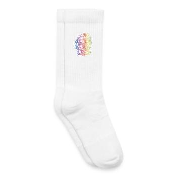 Mallorca Party Crew Bunt Spruch - Kinder Tennissocken - Weiß - Rechts