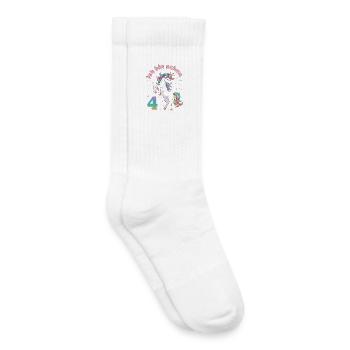 4. Geburtstag Einhorn Mädchen Ich bin schon 4 - Kinder Tennissocken - Weiß - Rechts