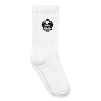 Kaffee. Einfach Kaffee. - Kinder Tennissocken - Weiß - Rechts