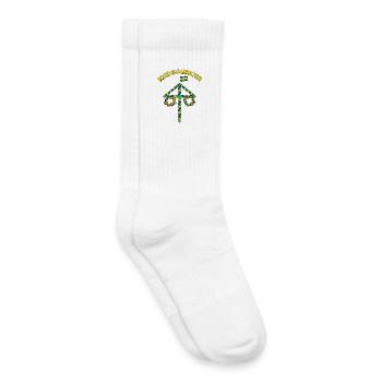 Litha Pagan Solstice d’été Midsommar - Chaussettes de tennis bio enfant - blanc - Droite