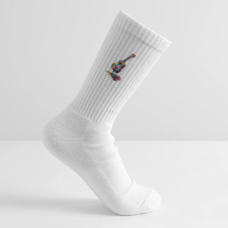 Ukulele mit tropfender Farbe Kinder Tennissocken