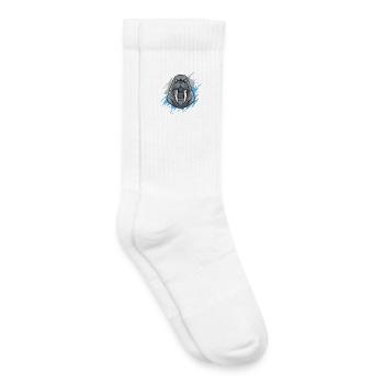 Walrus in color splash - Kids Tennis Socks - white - Right